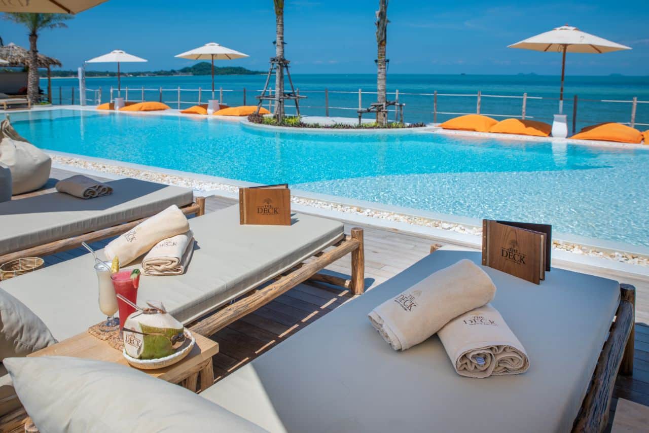 The Deck Koh Samui pool terrace with sea view
